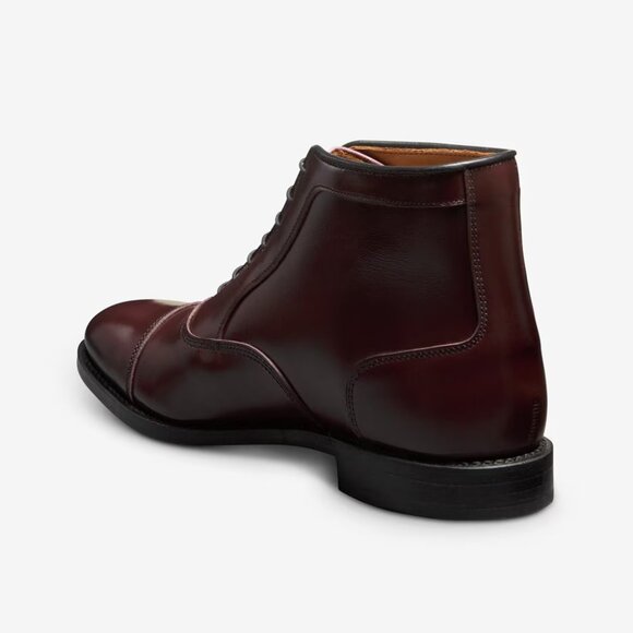 Allen Edmonds Park Avenue Cap-toe Oxford Dress Boot Burgundy Leather Size 10 D M